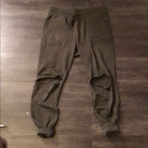 Olive green sweats